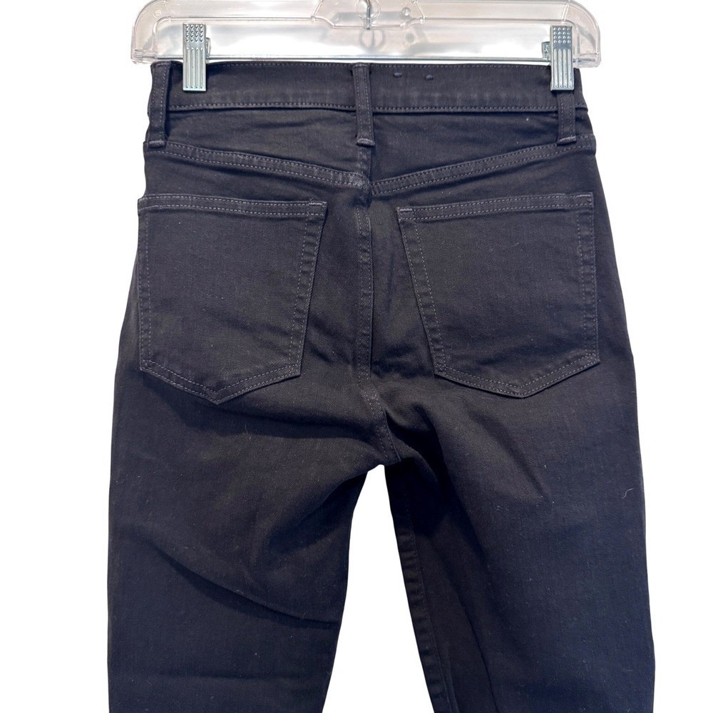 GAP True Skinny High Rise Black Jeans Size 25R 0‎ Fitted Slim Everyday Style